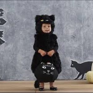 Pottery Barn Kids Black Cat Halloween Costume 2T-3T